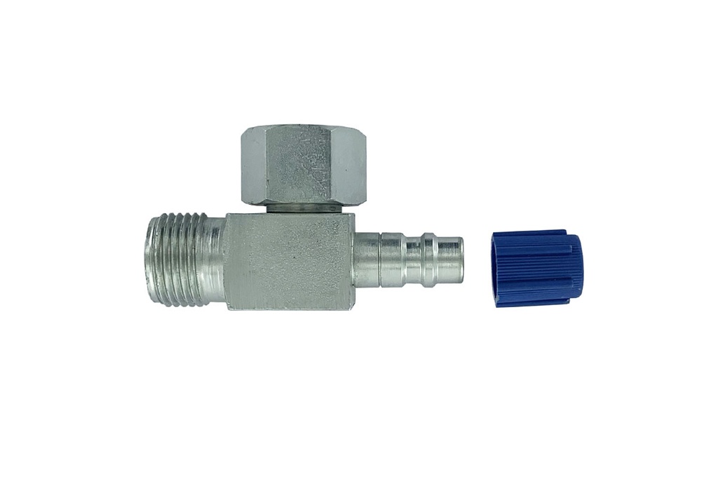 [AD59] ADAPTATEUR ORING 90° M10 + PRISE DE CHARGE R134