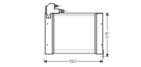 [CD155] CONDENSEUR TRACTEUR CASE QUANTUM 95C / NH TDD/TD   (VERSION ALU FLUX PARALLELE)