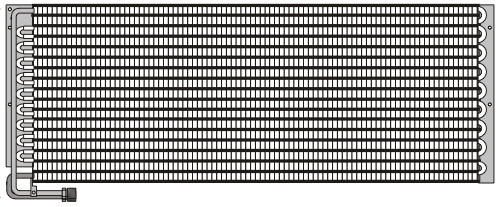 [CD167] CONDENSEUR MAN  M90 M2000 625X286X48