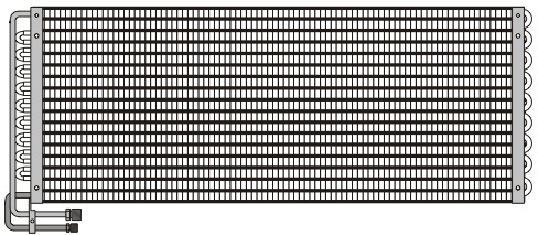 [CD169] CONDENSEUR MAN F90 DEPUIS 93 678X260X48