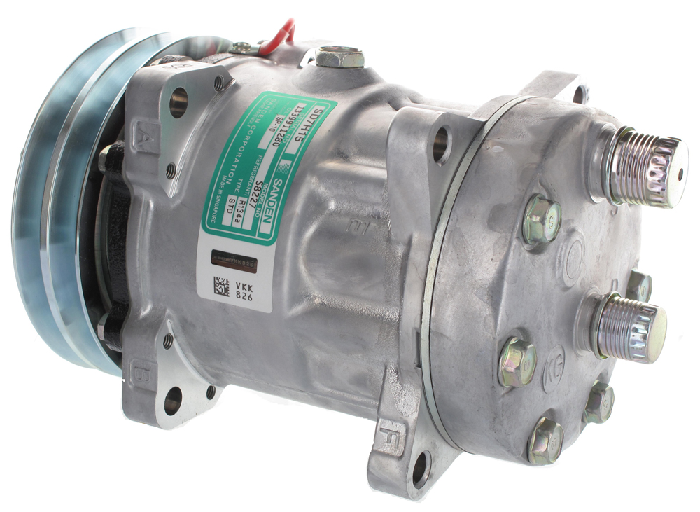 [CP003A] COMPRESSEUR TYPE SANDEN 7H15  Oring  Horz  2G 132mm 12v N°SANDEN 7889/8023/7862