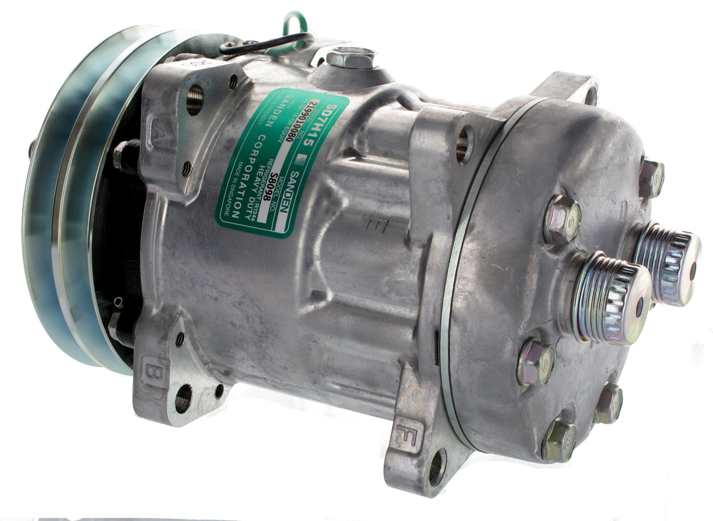 [CP005] COMPRESSEUR SANDEN 7H15  Rotal Horz   2G D132mm 24v JUXTAPOSE =118