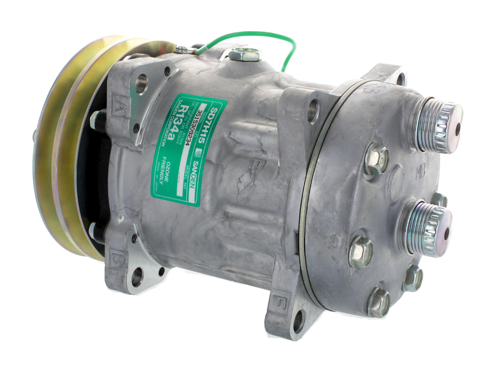 [CP005-1] COMPRESSEUR SANDEN 7H15  Rotal Horz   2G 132mm 24v SUPERPOSE ,   MB