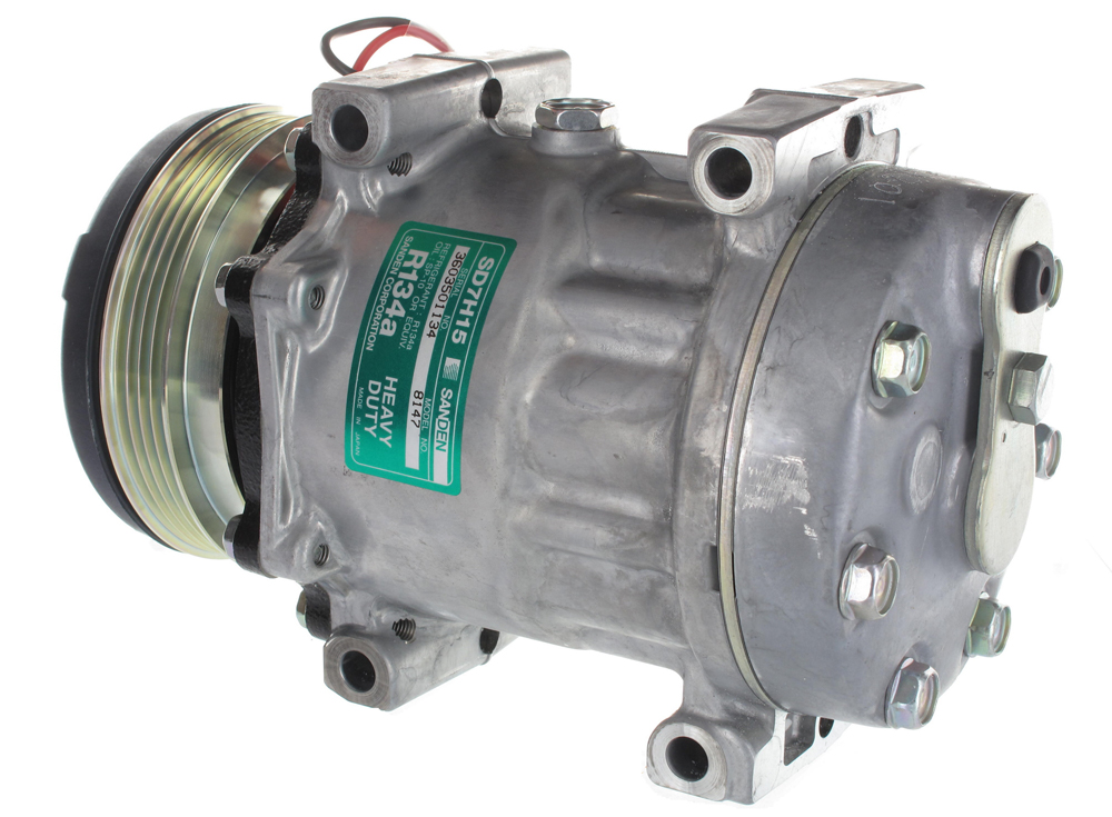 [CP074A] COMPRESSEUR TYPE SANDEN 7H15 - PV4 - 112 mm - 8147 - 12V -