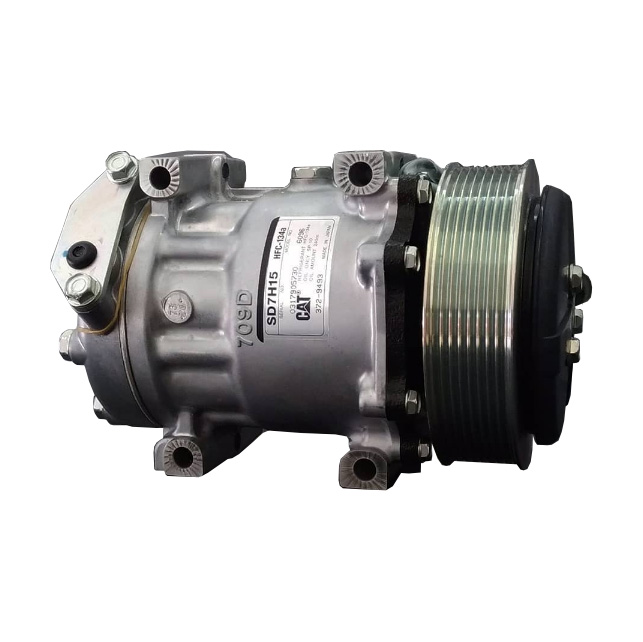 COMPRESSEUR SANDEN SD7H15 - POLY V8 - D133MM - 24V A BRIDES