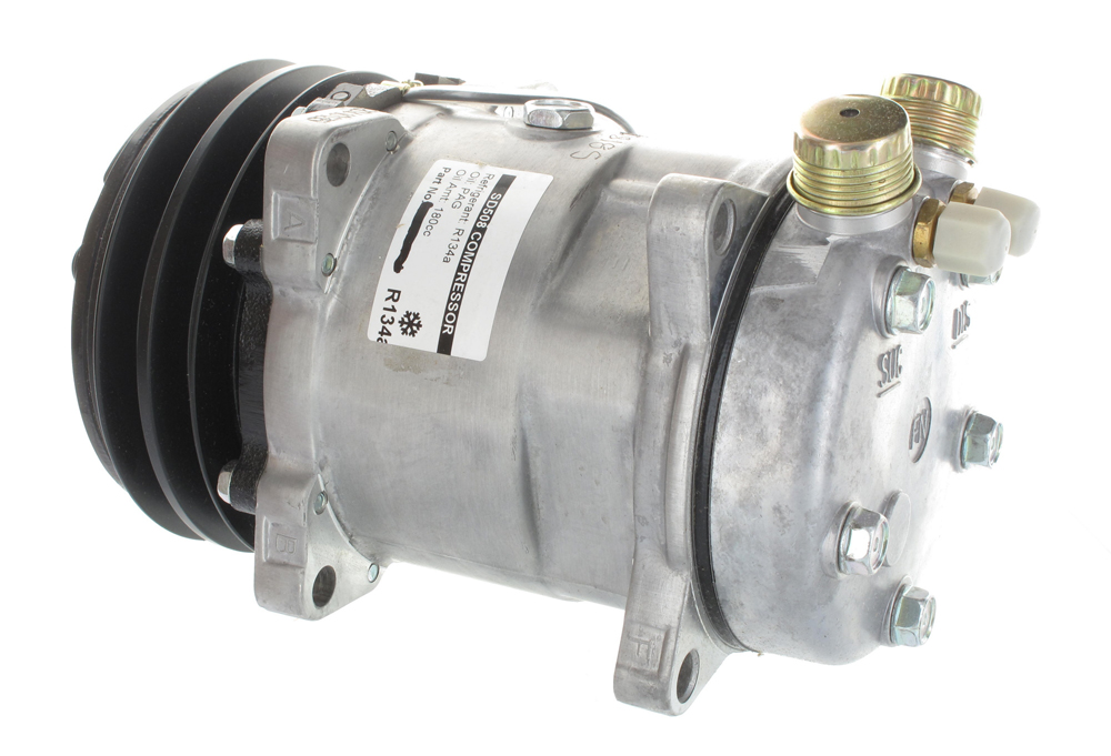 [CP107A] COMPRESSEUR TYPE SD508 VERT ROTAL 2G 12V 132MM R12 courroie de 13