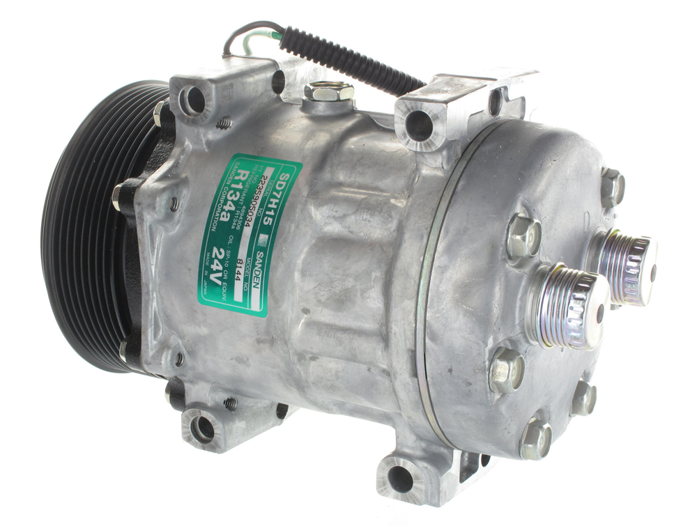 [CP248A] COMPRESSEUR CASE TP - PV8 119mm - Rot. Hor. - MD - 24V