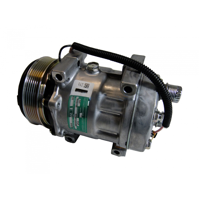 [CP361] COMPRESSEUR SANDEN SD7H15 N° MODELE:6088  D119mm PV6 12V CULASSE KH VALTRA N123
