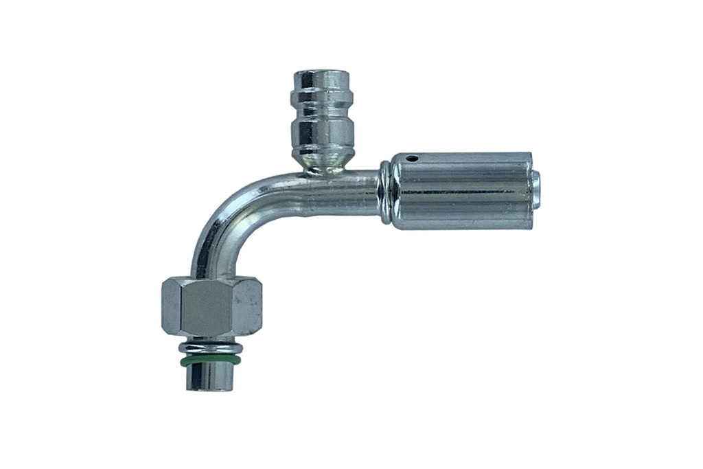 [RAC0708R] ACIER ORING M8 90°+PRISE HP REDUIT