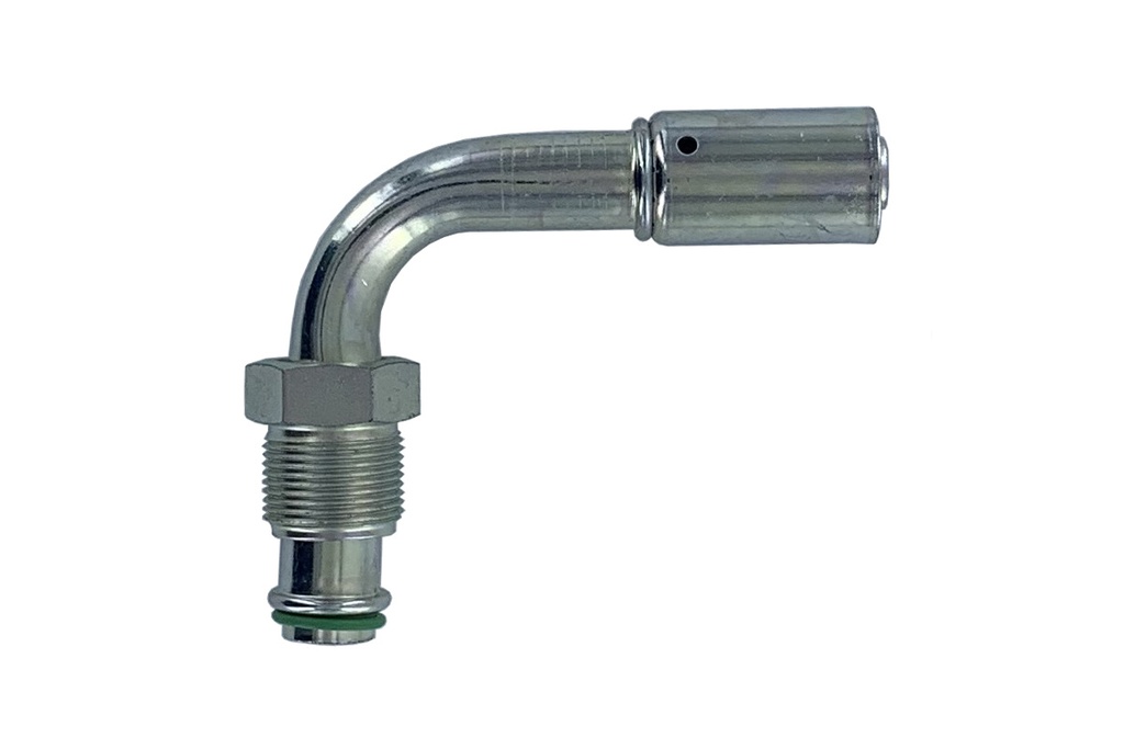 ACIER 90° MALE ORING M10 REDUIT